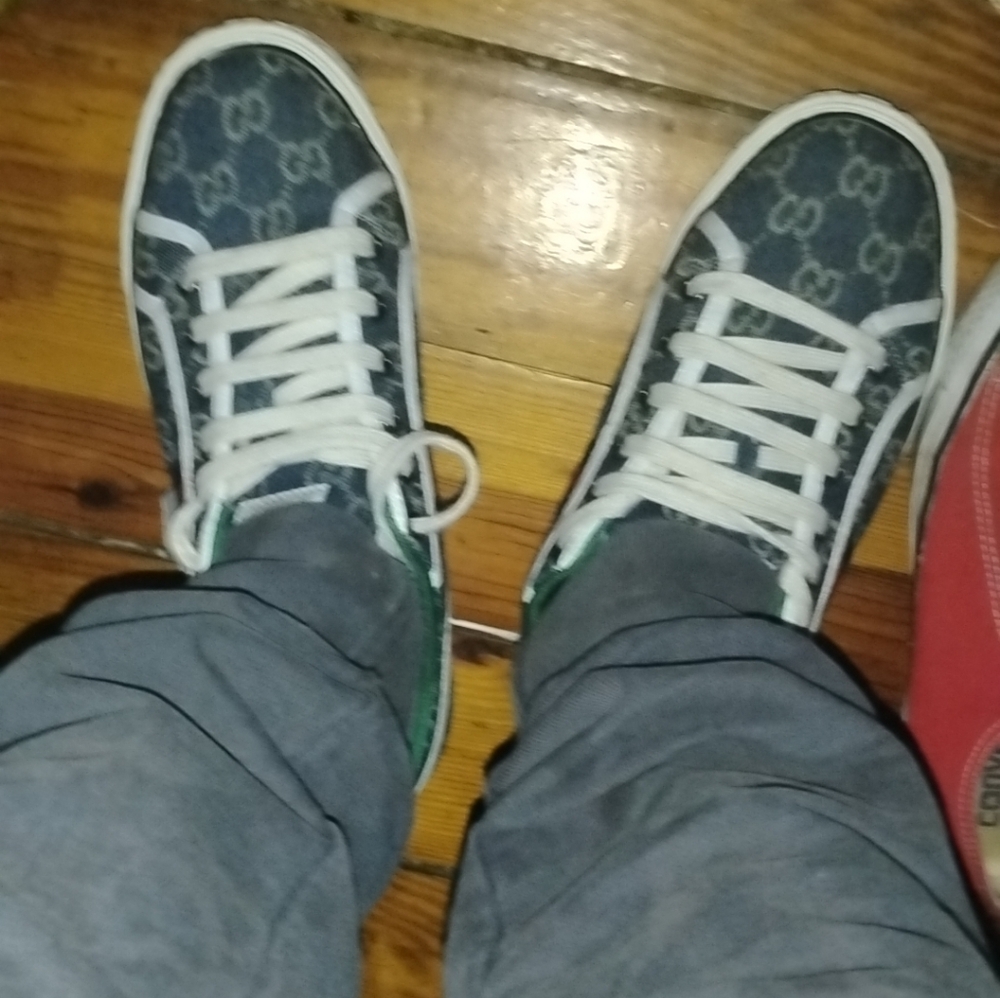 1977 Gucci Blue Ivory Sz 9 US $350 OBO - Picture 2 of 4